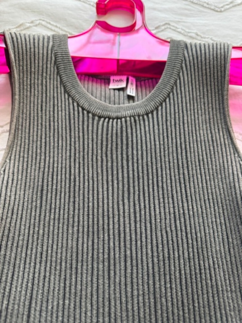 TWIK SIMONS - Jersey Mini Dress - Color Charcoal - Size XL - Picture 10 of 14